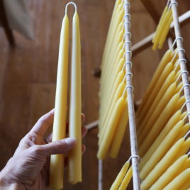 beeswax tapers
