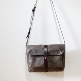 Small Satchel in Stone